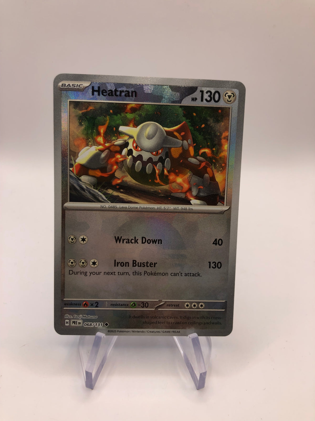 Pokemon Karte Revers Heatran 68/131 Englisch