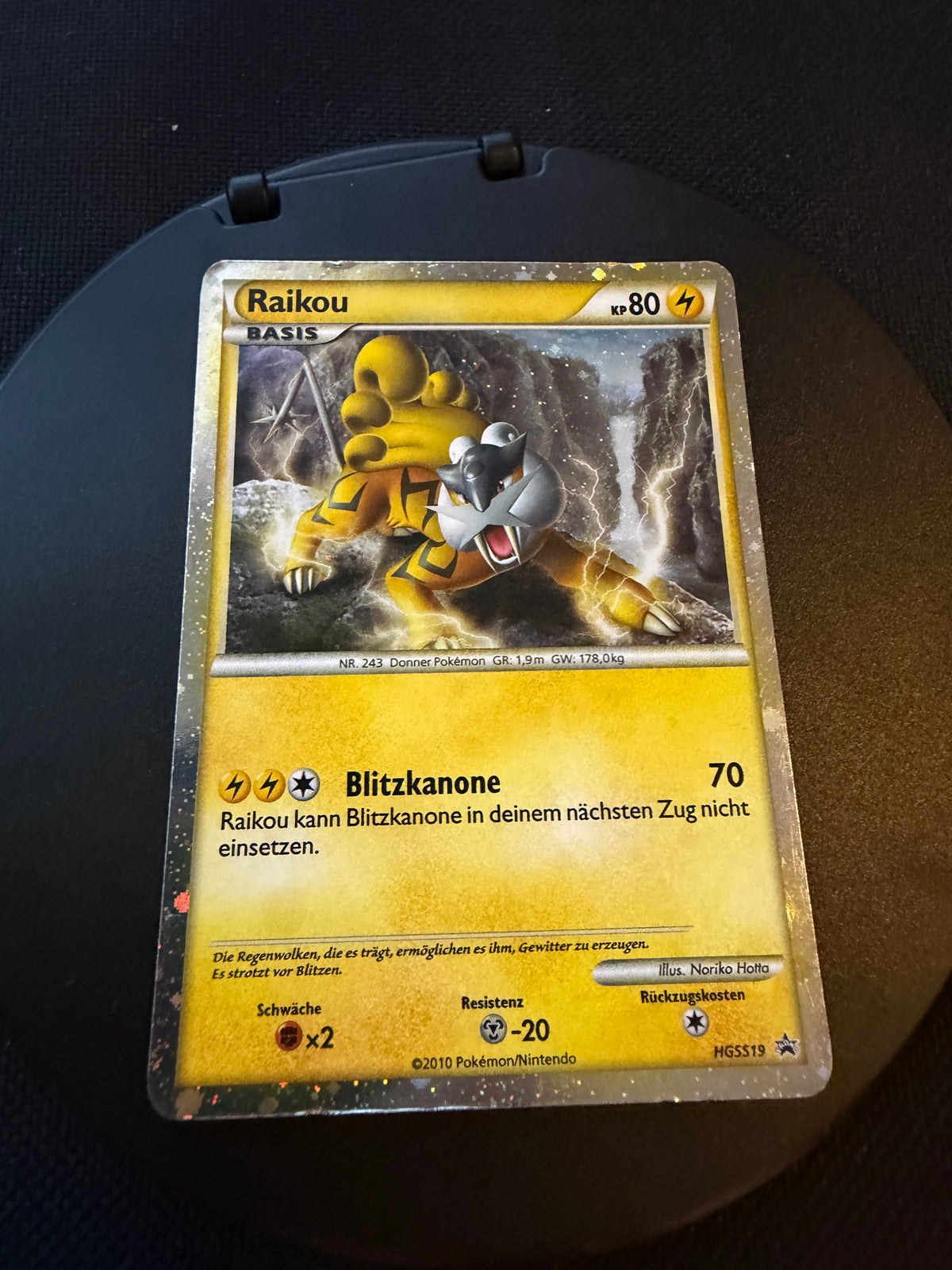 Pokemon Karte Promo Shiny Raikou HGSS19 Deutsch