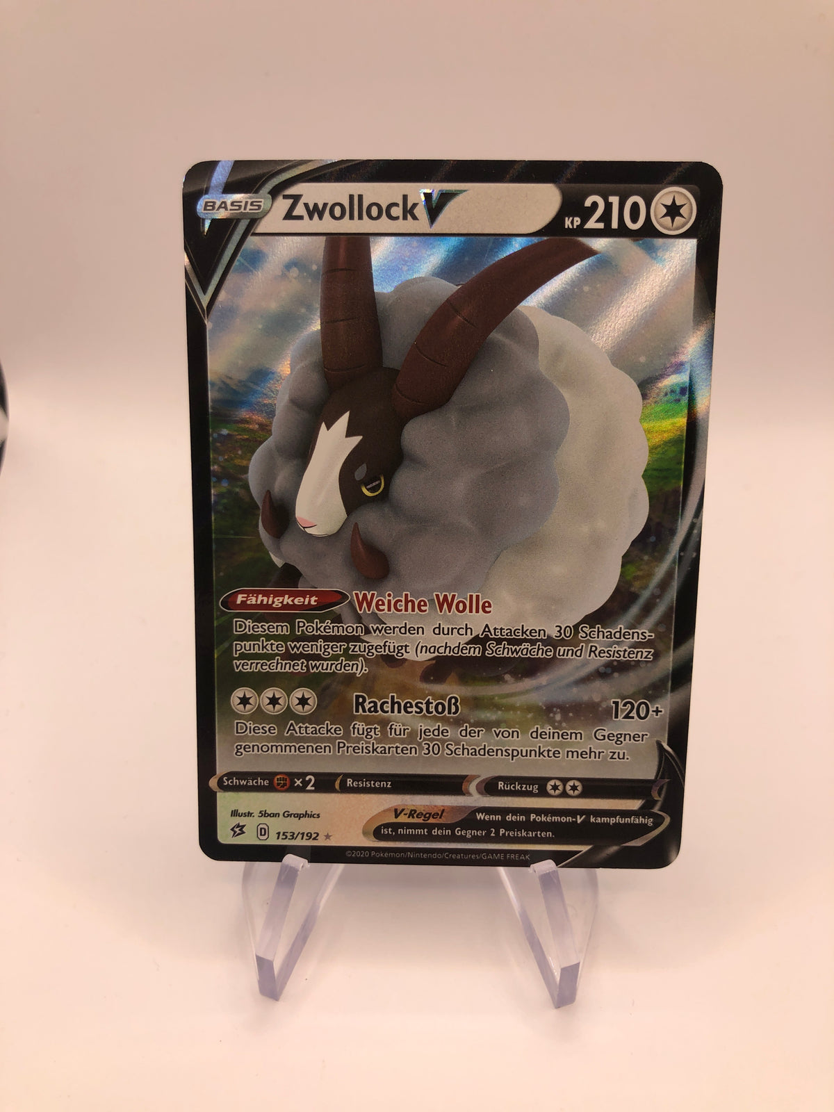 Pokémon KarteV Zwollock 153/192 Deutsch