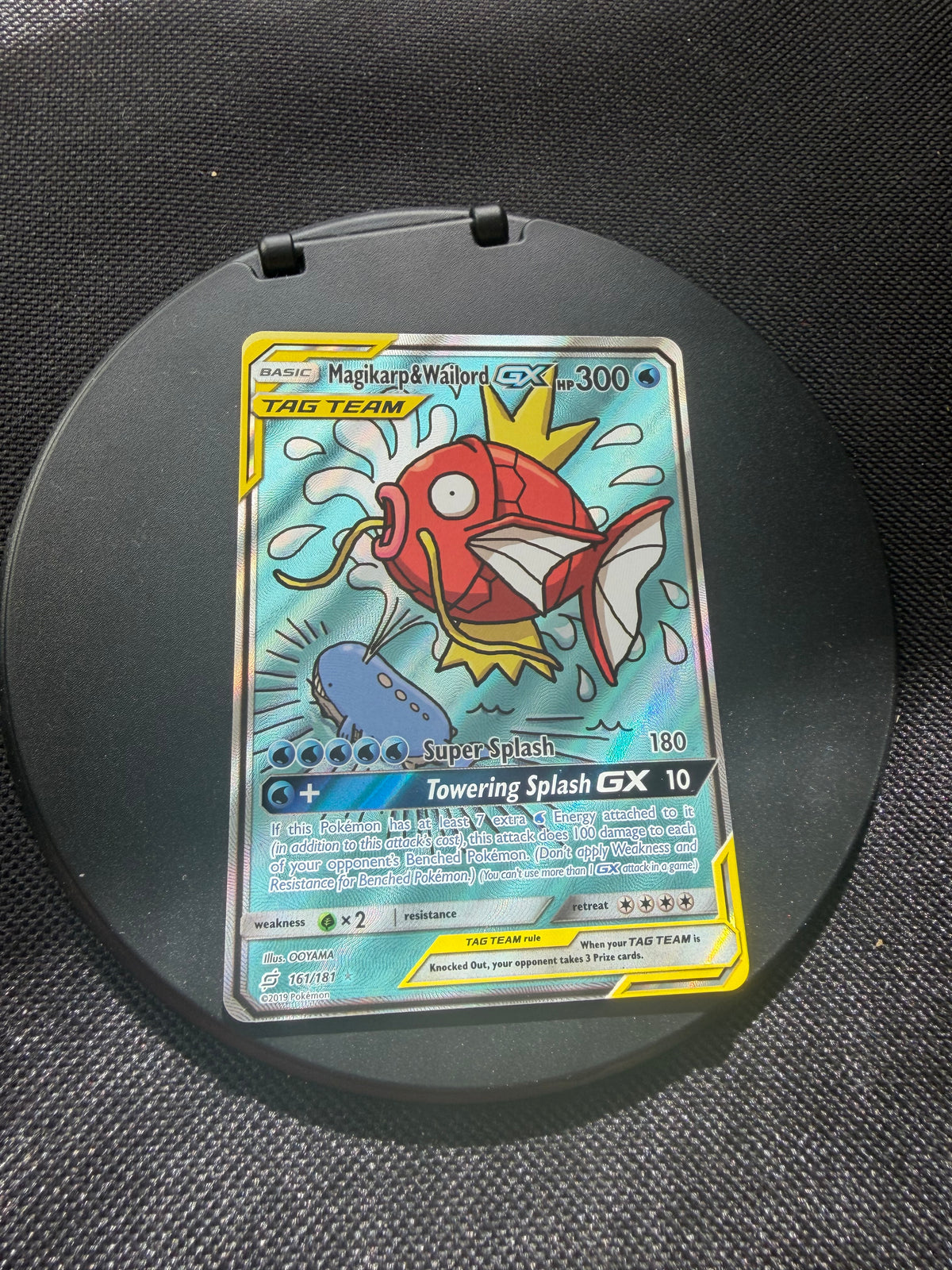 Pokemon Karte Tag Team Alt Art Karpador & Wailod 161/181 Englisch