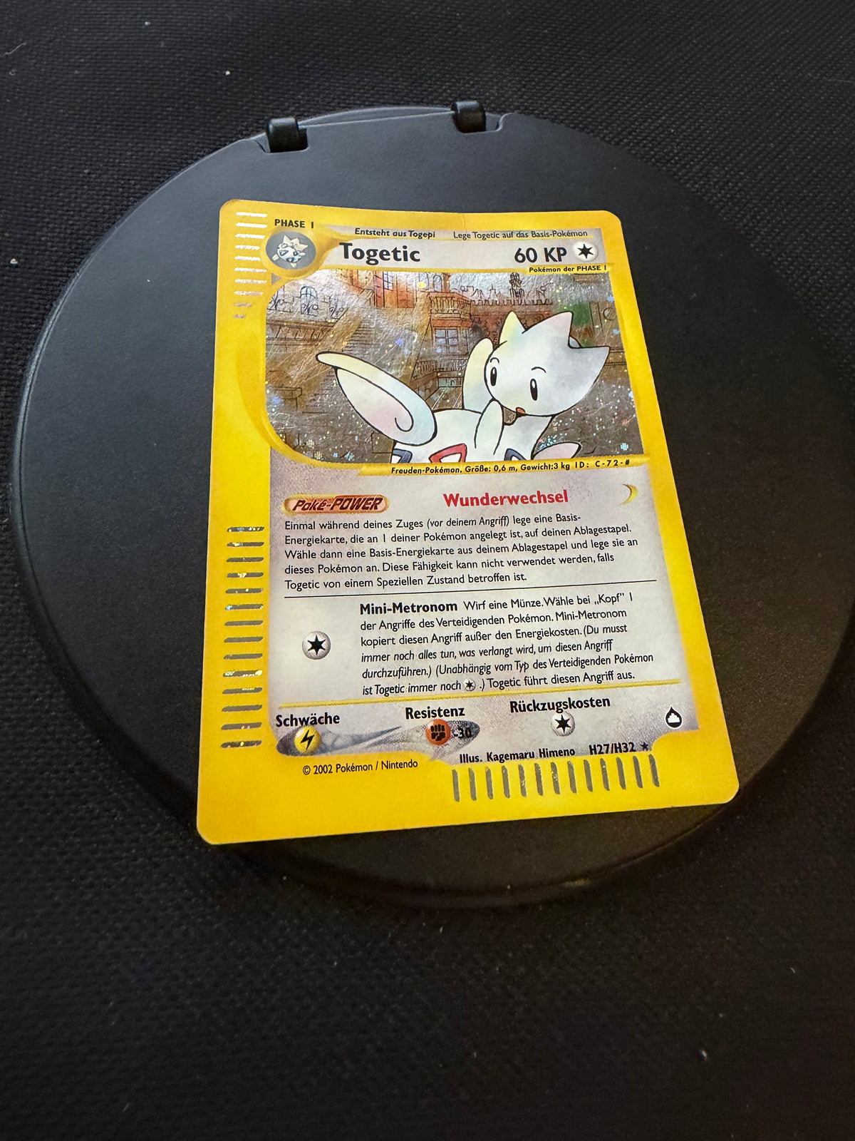 Pokemon Karte E-Serie Holo Togetic H27/H32 Deutsch