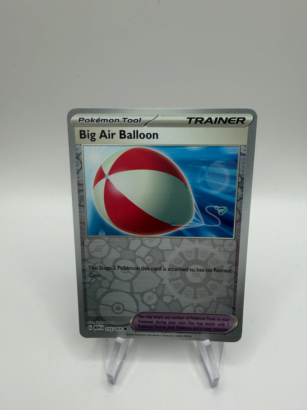 Pokemon Karte Reverse 151 Big Air Balloon 155/165 Englisch
