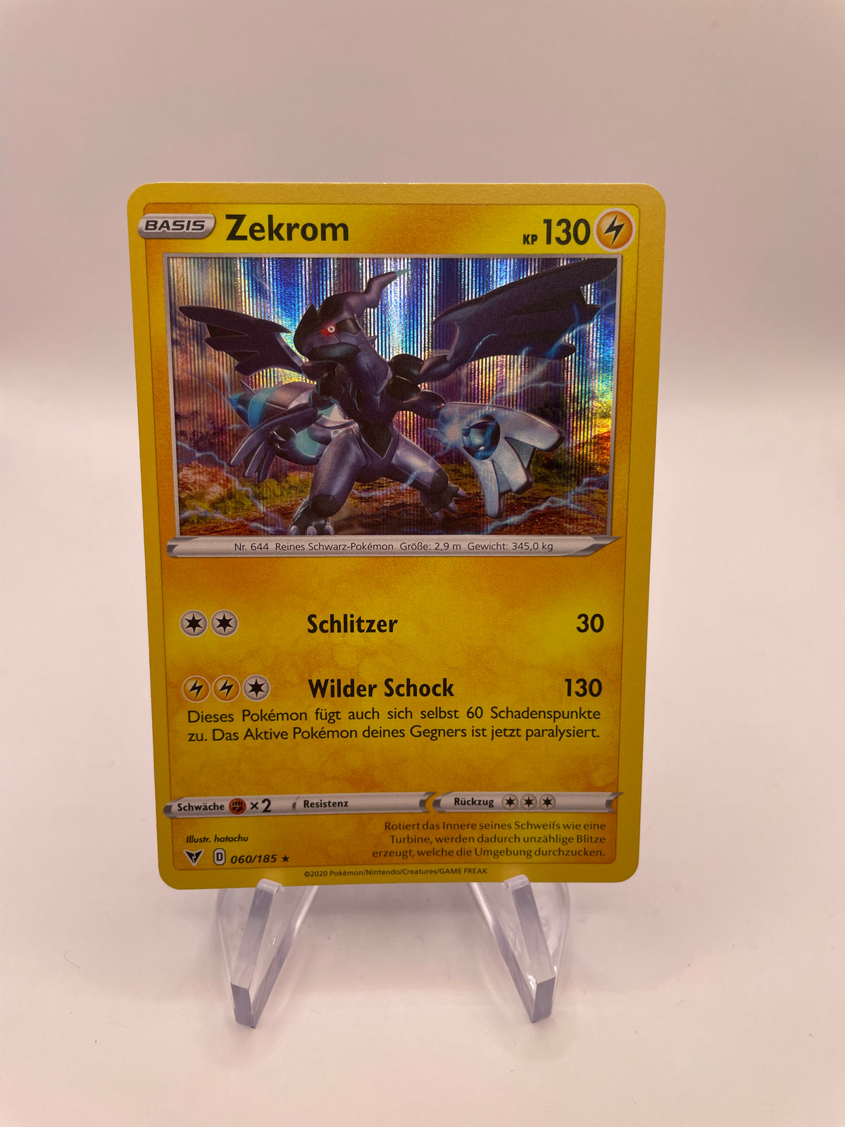 Pokemon Karte Holo Zekrom 60/185 Deutsch