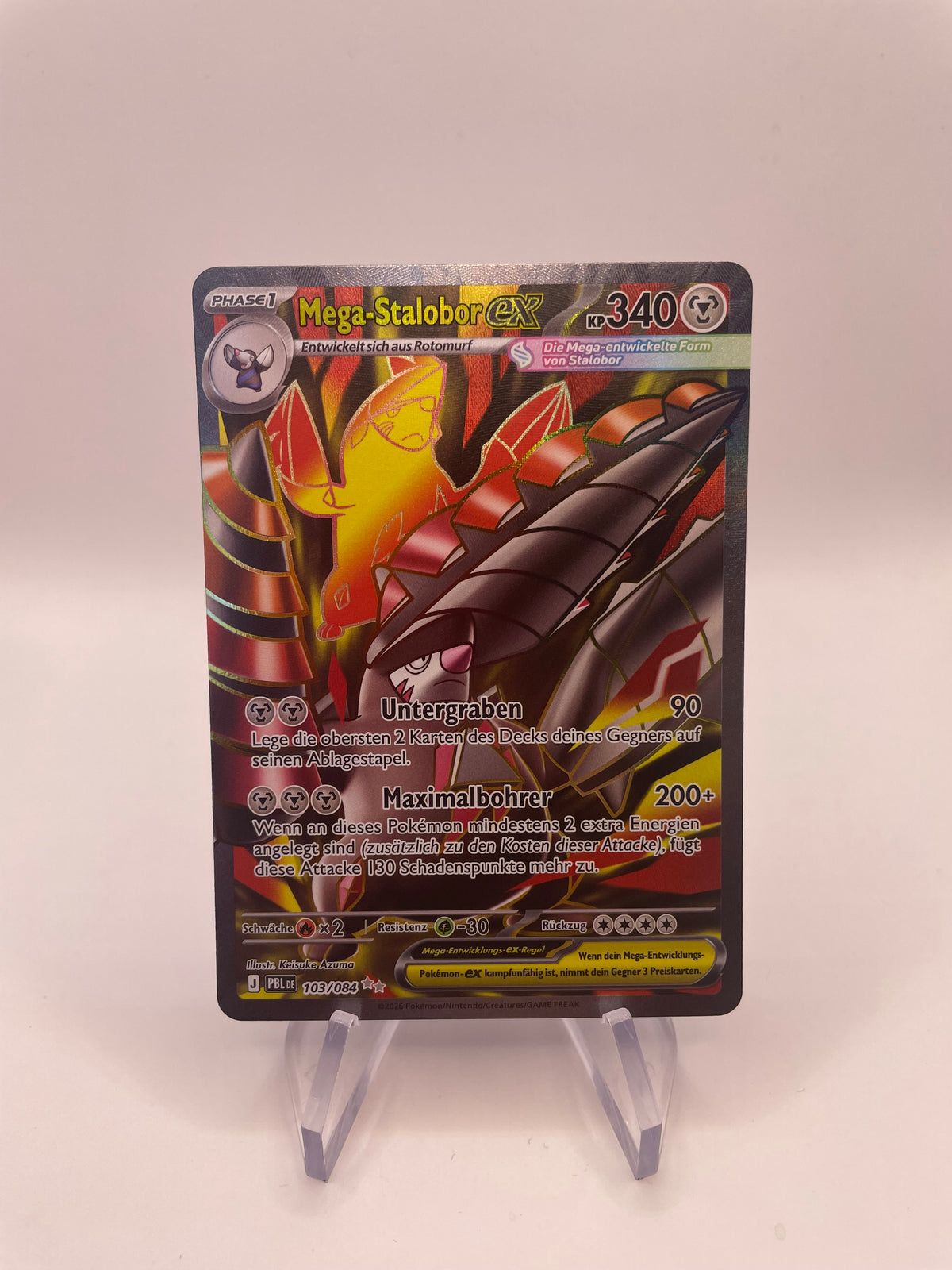Pokemon Karte Ex Mega Stalobor 103/84 Deutsch