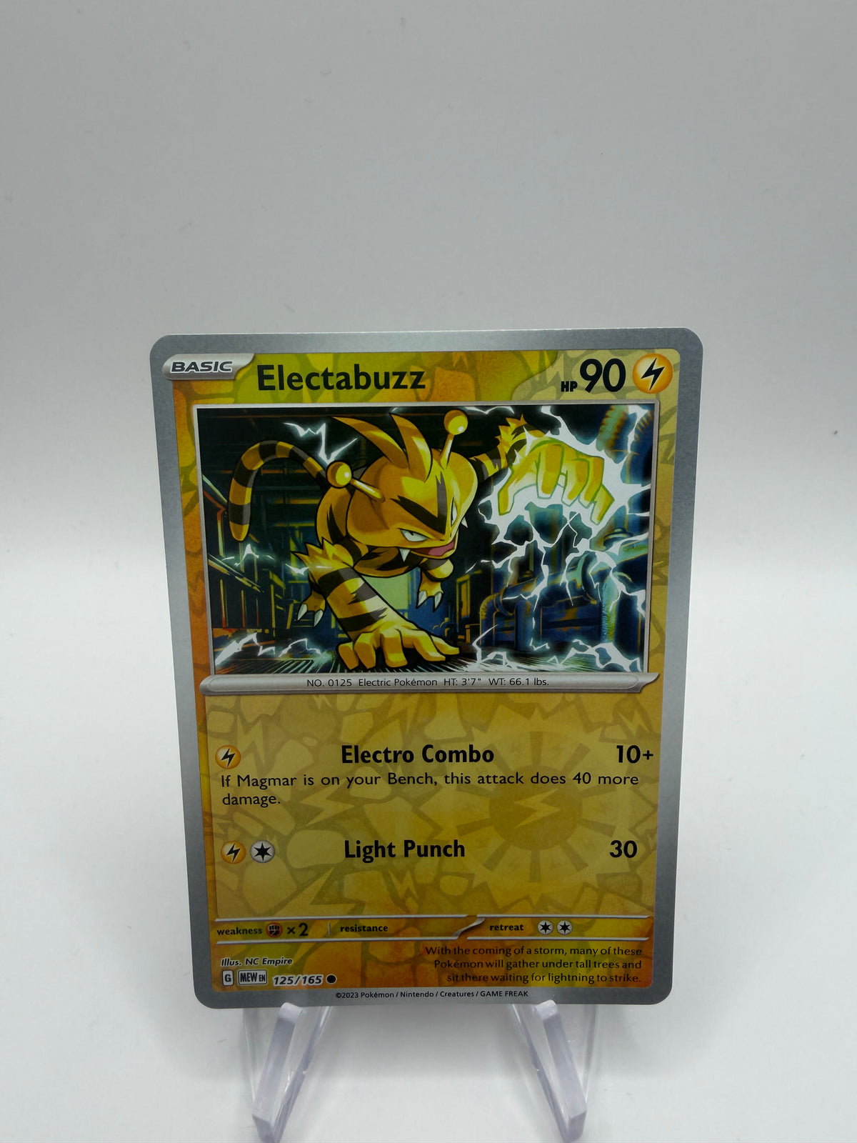 Pokemon Karte Reverse 151 Elektek 125/165 Englisch