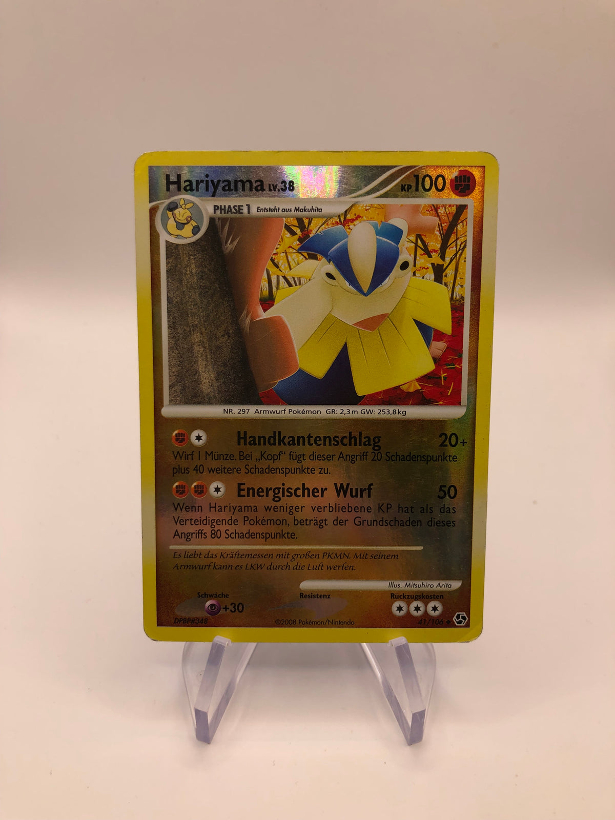 Pokemon Karte Revers Hariyama 41/106 Deutsch