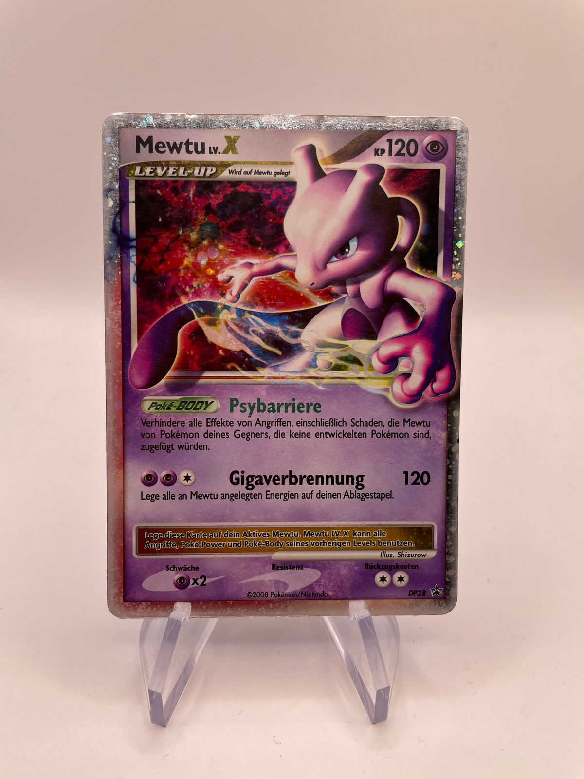 Pokemon Karte Lv.X Promo Mewtu DP28 Deutsch