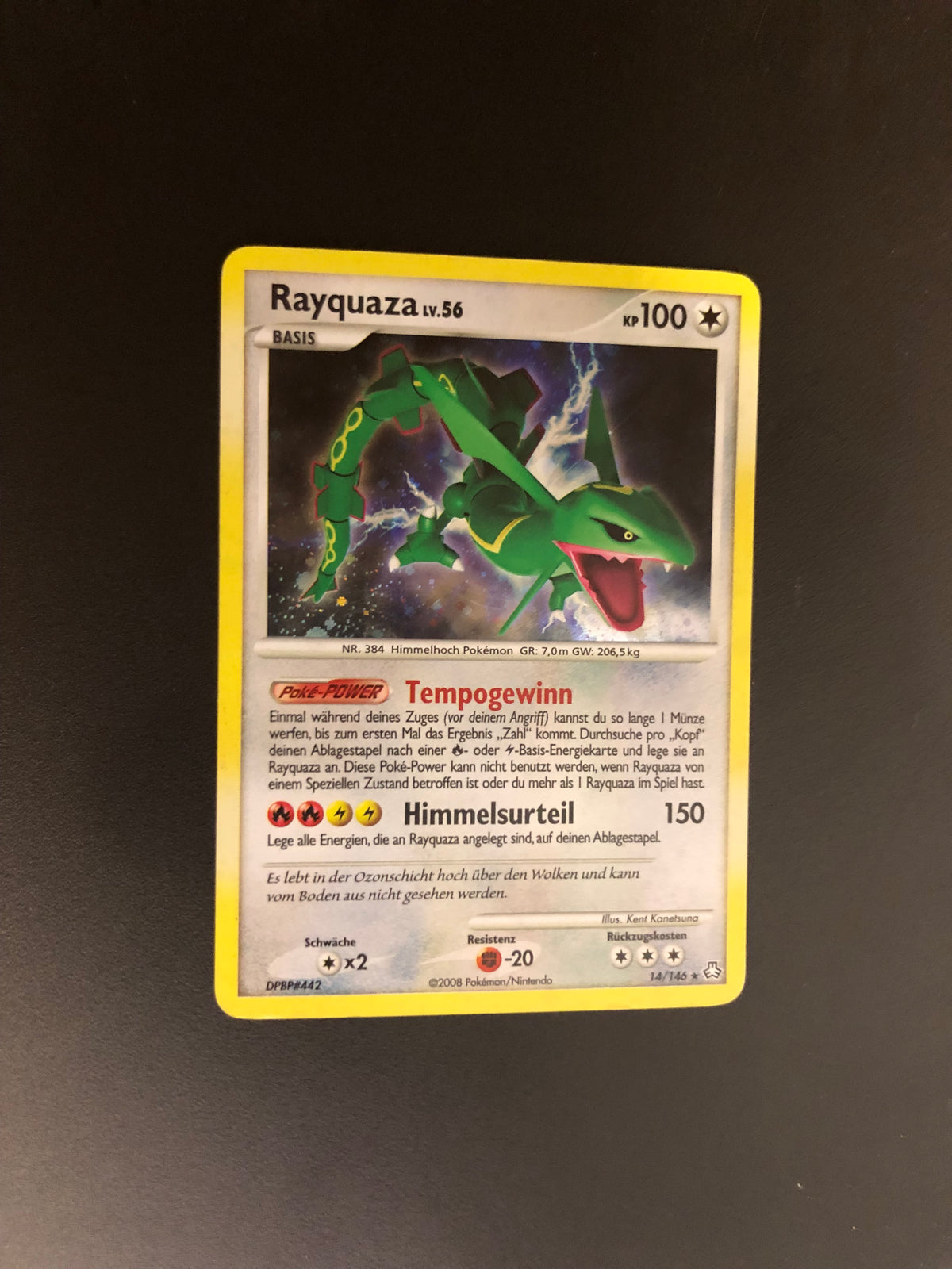 Pokemon Karte Holo Rayquaza 14/146 Deutsch