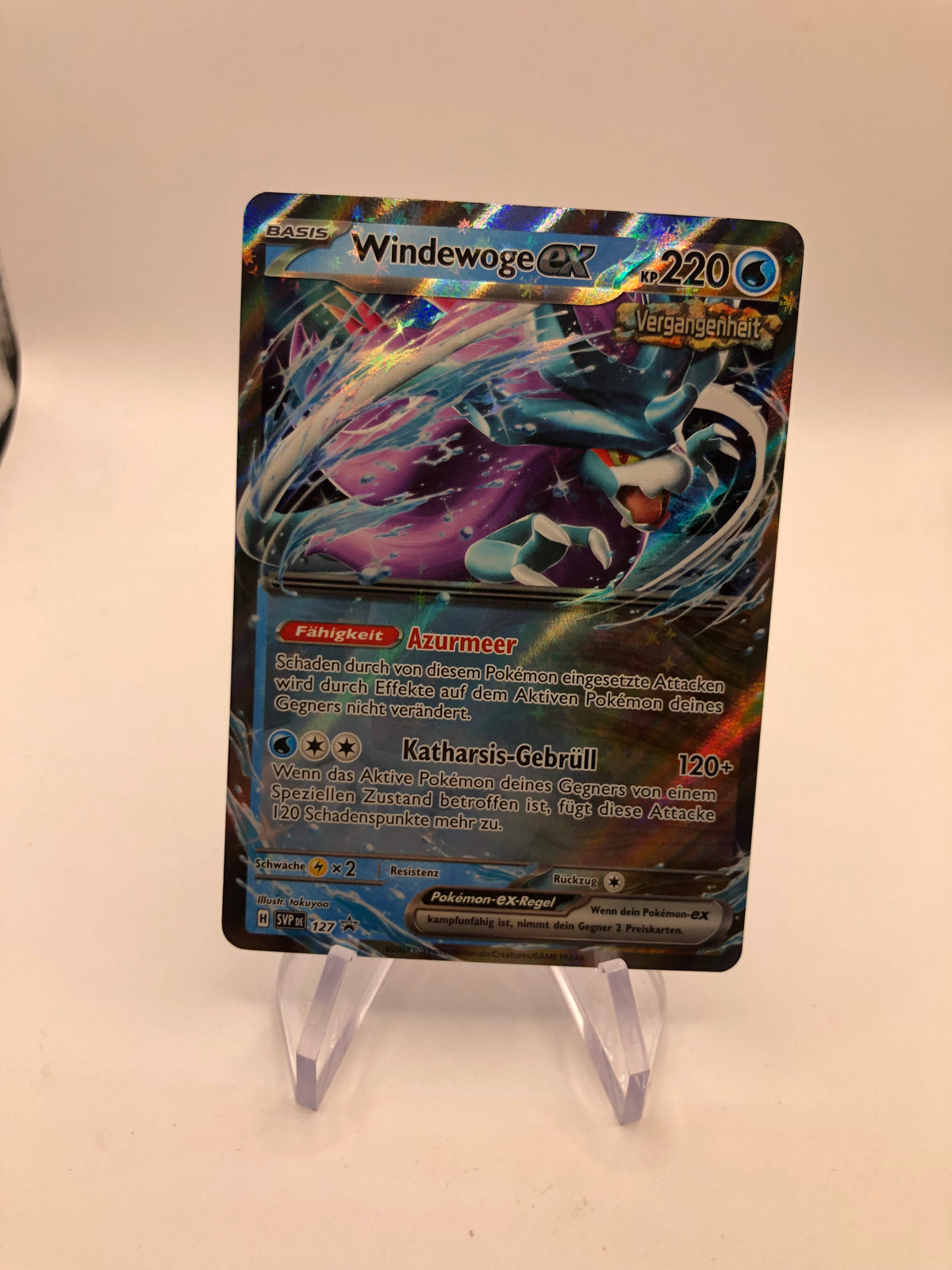 Pokemon Karte Promo EX Windewoge 127 Deutsch