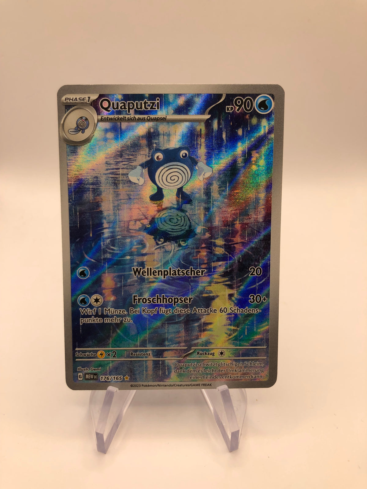 Pokemon Karte Art-Rare Quaputzi 176/165 Deutsch