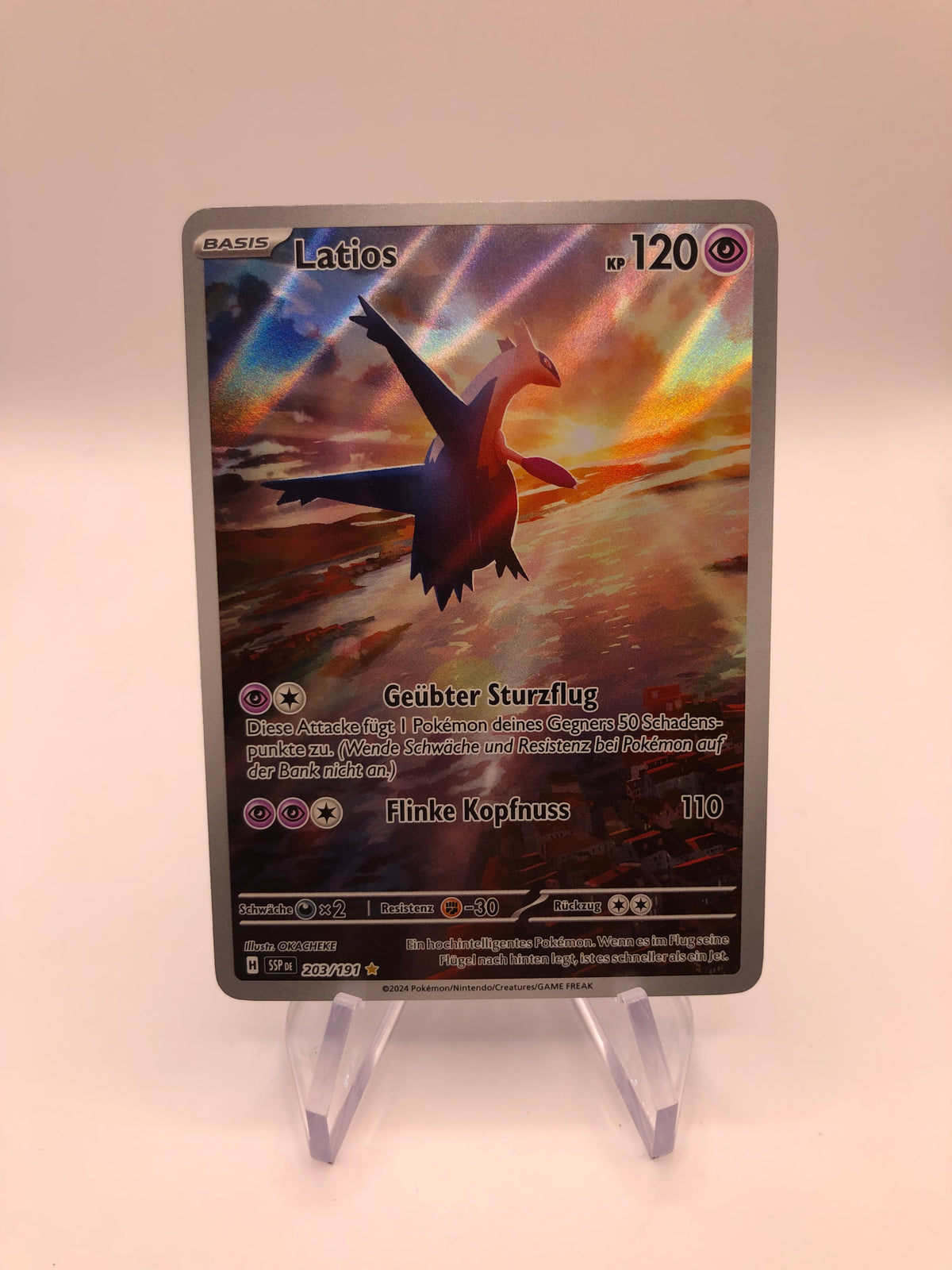 Pokemon Karte Art-Rare Latios 203/191 Deutsch