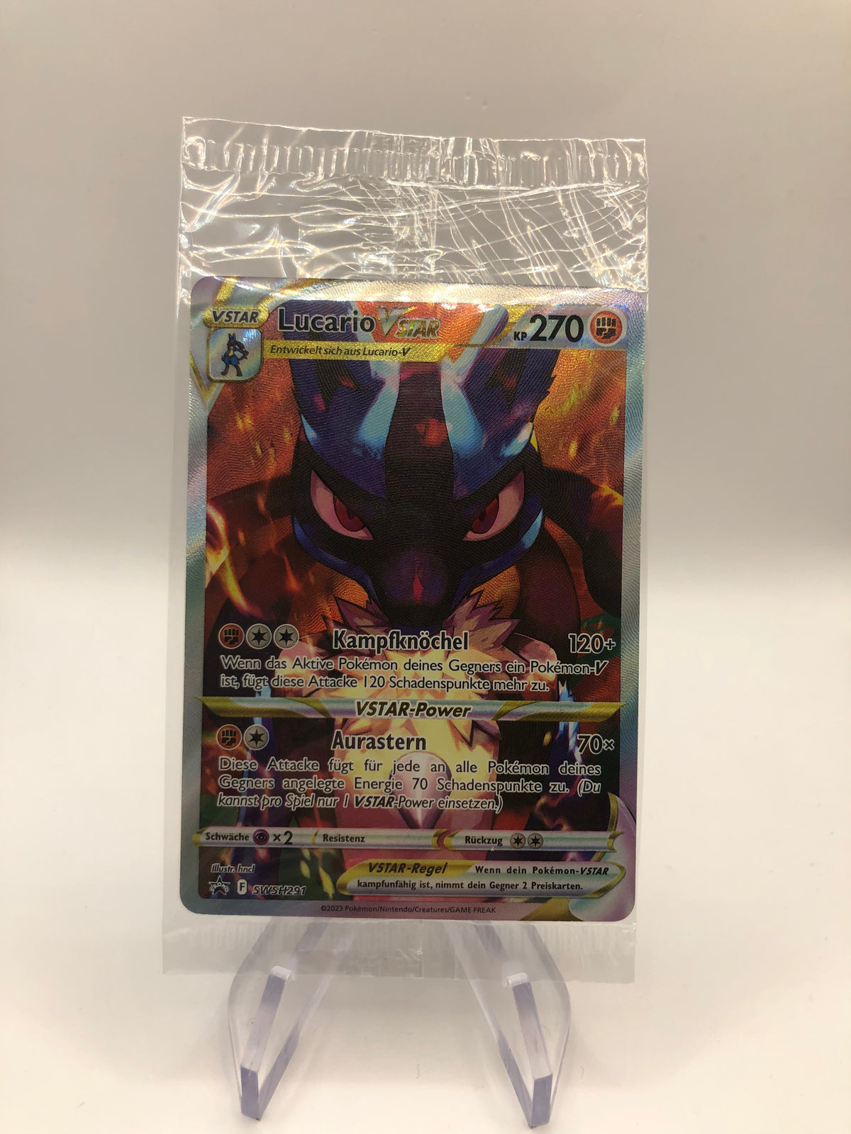 Pokemon Karte Vstar Promo OVP Lucario SWSH291  Deutsch