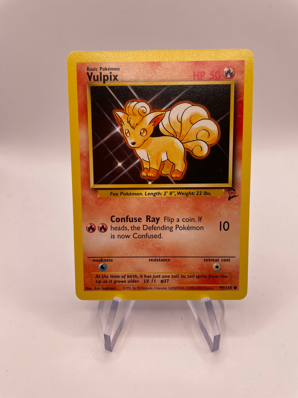 Pokemon Karte Base Set 2 Vulpix 99/130 Englisch