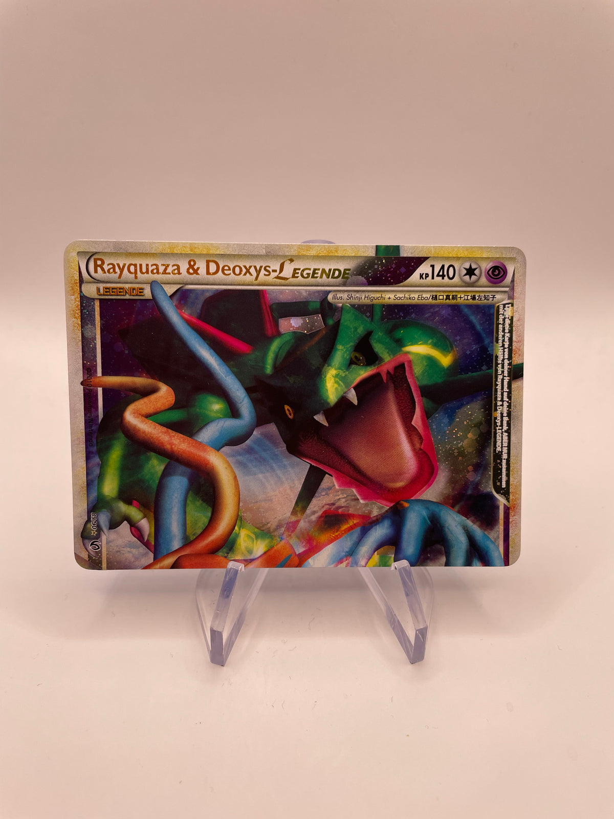 Pokemon Karte Legende Rayquaza & Deoxys 89/90 Deutsch