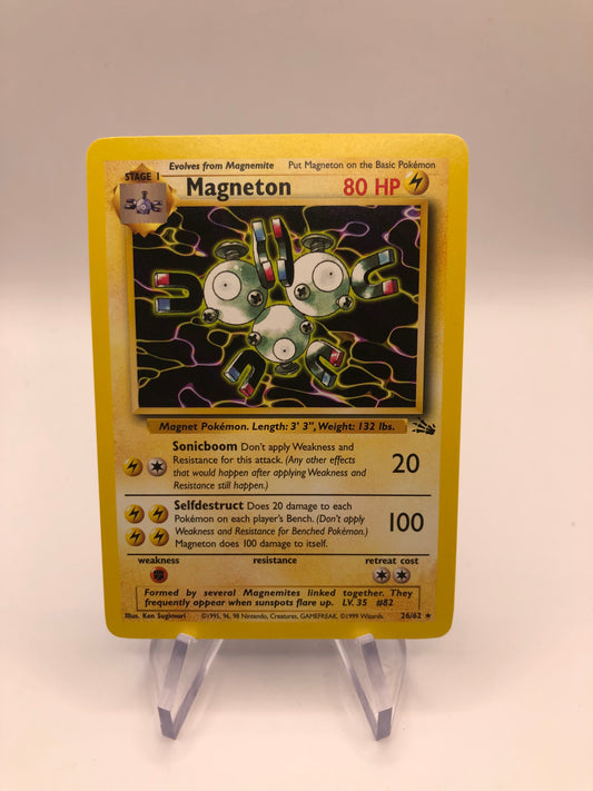 Pokemon Karte Fossil Magneton 26/62 Englisch