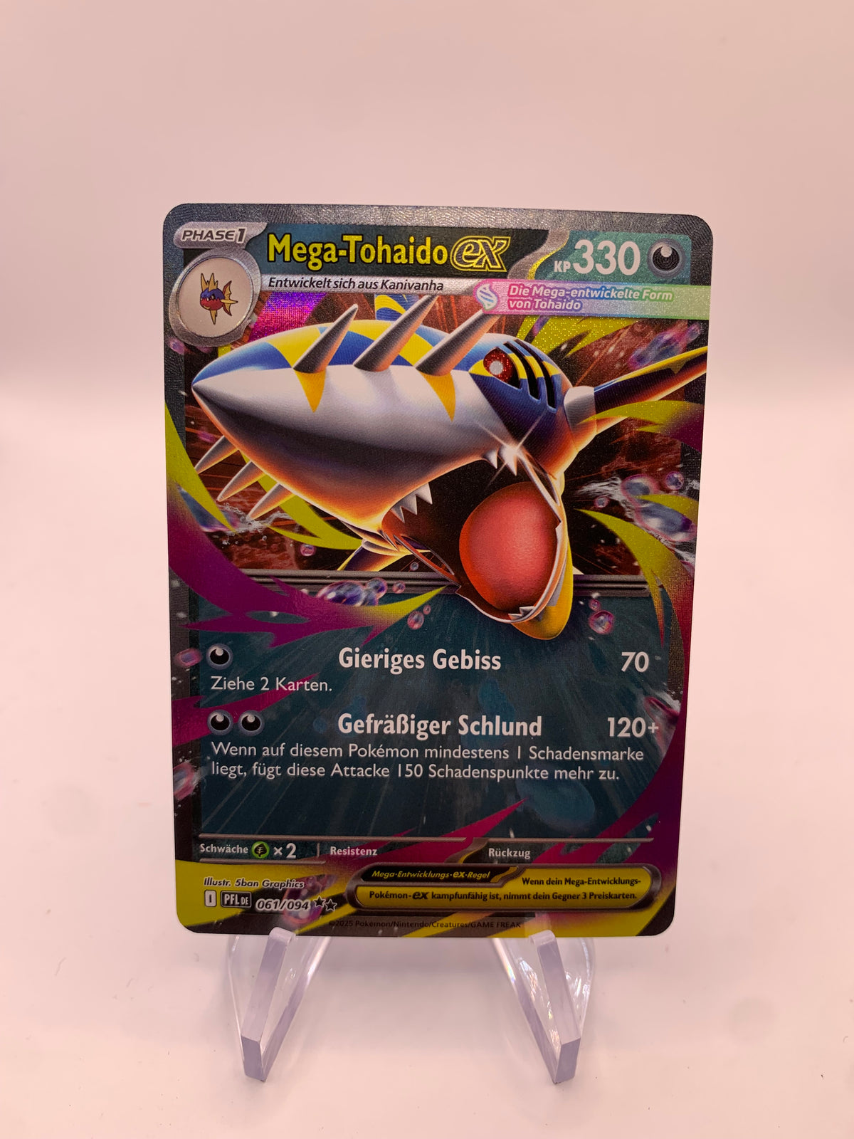 Pokemon Karte Ex Mega Tohaido 61/94 Deutsch