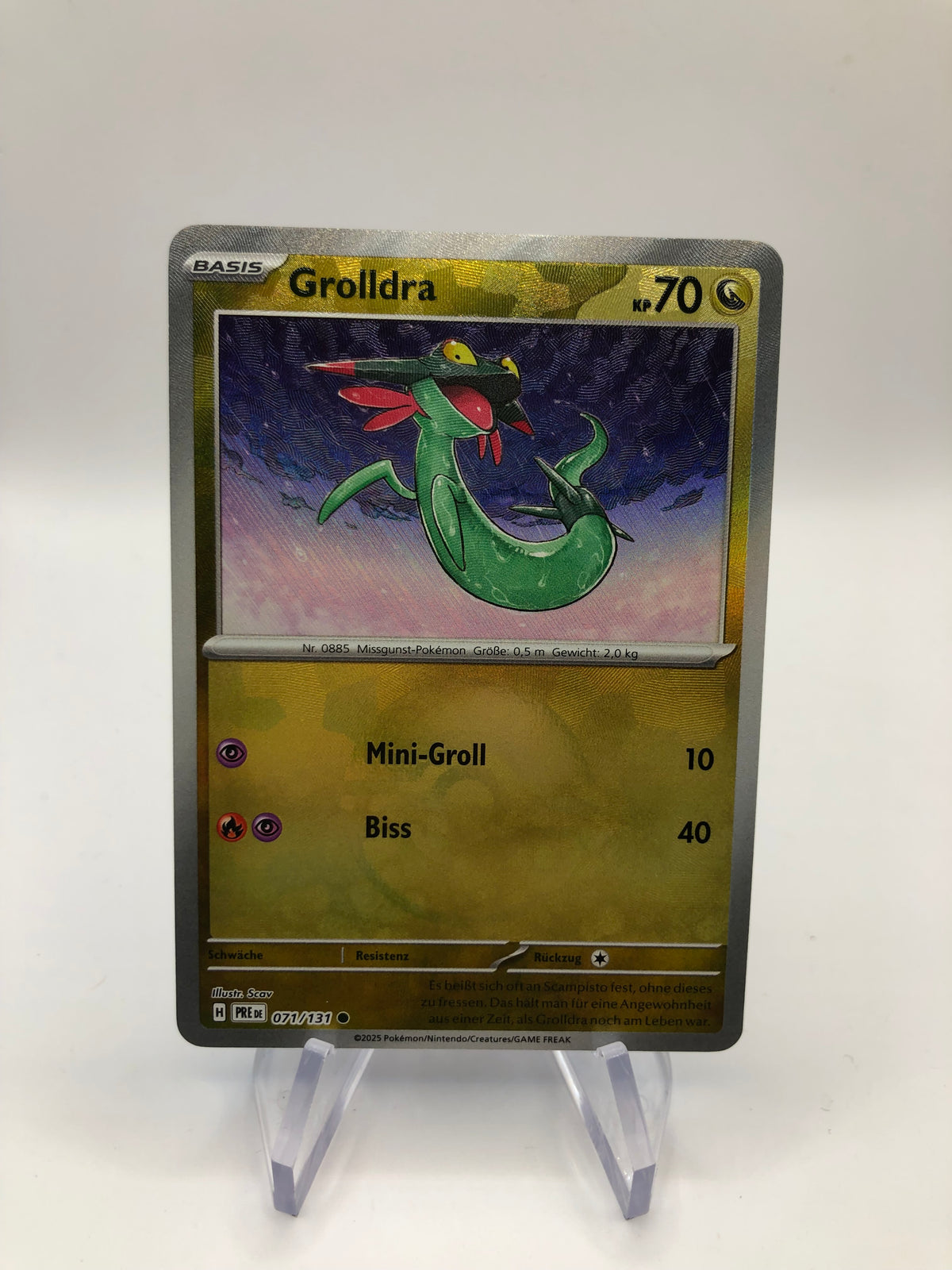Pokemon Karte Revers Grolldra 71/131 Deutsch