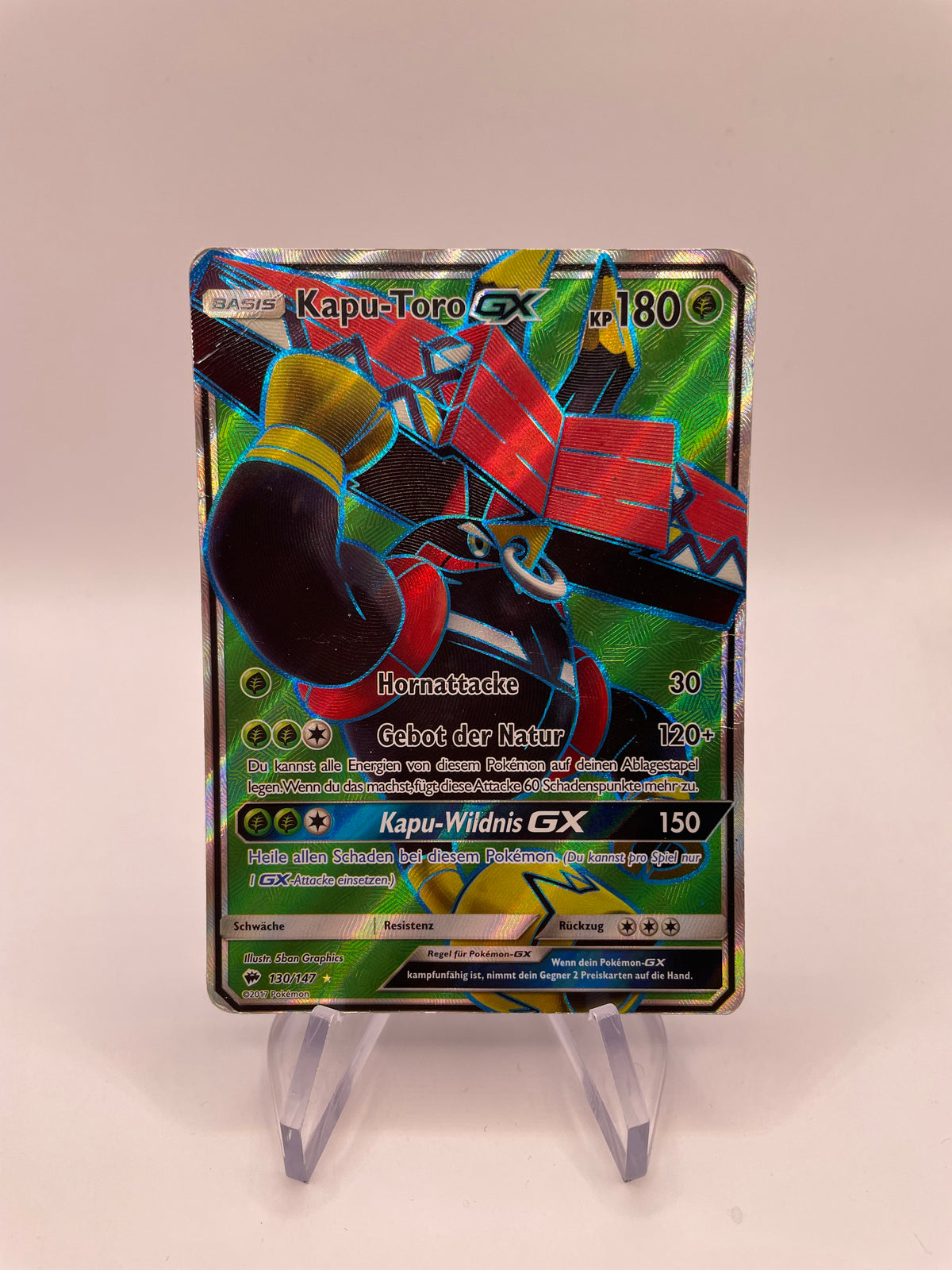 Pokemon Karte GX Kapu-Toro 130/147 Deutsch