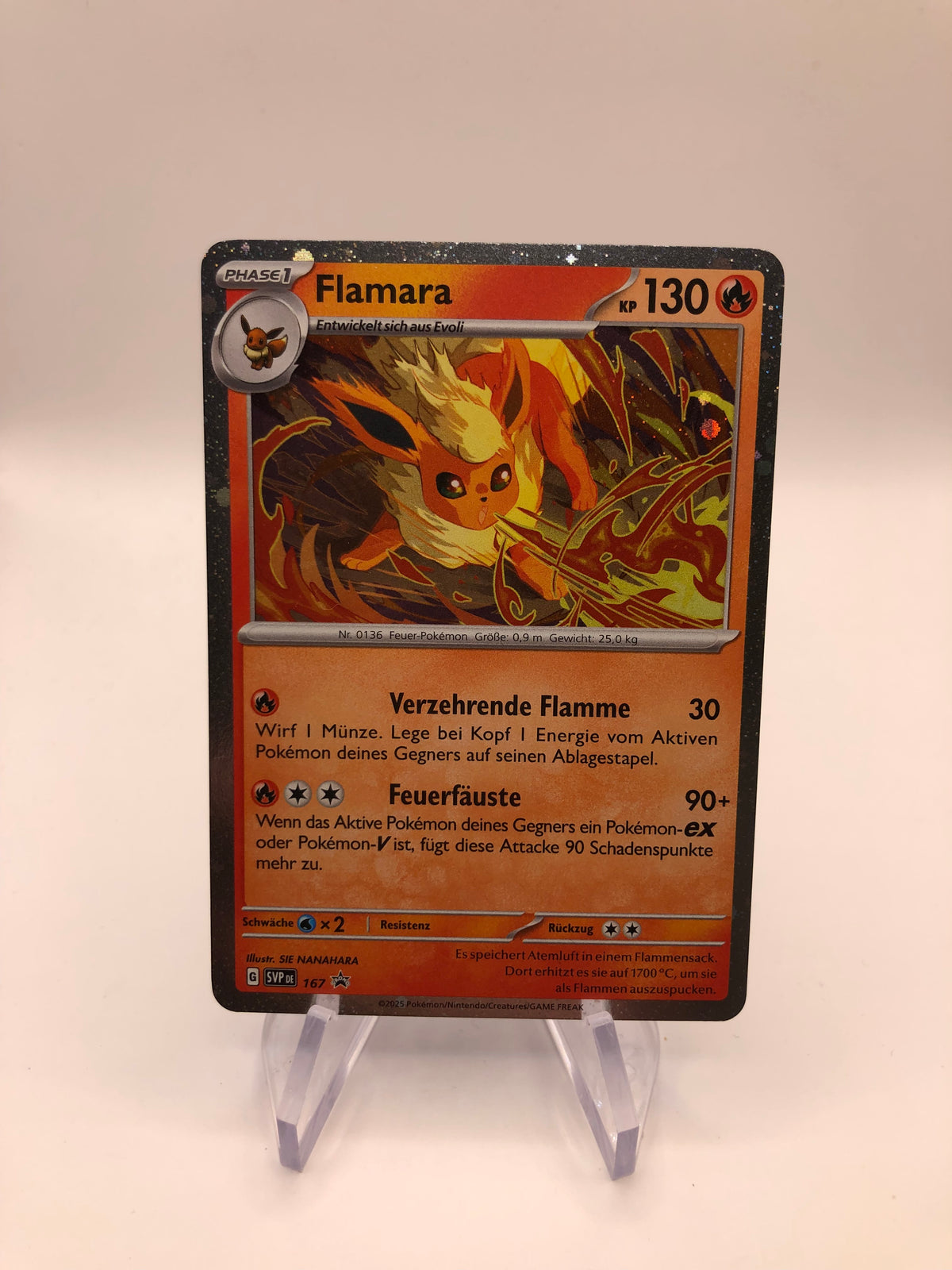 Pokemon Karte Promo Flamara 167 Deutsch
