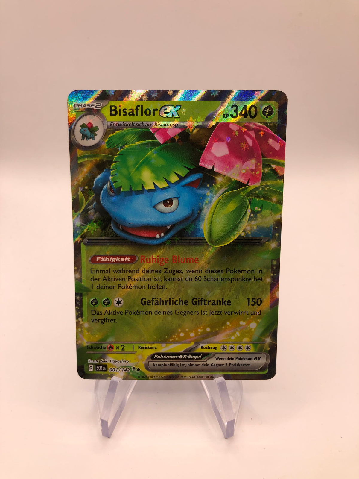 Pokemon Karte EX Bisaflor 1/142 Deutsch