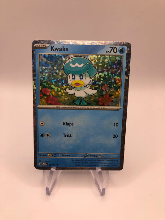Pokemon Karte Holo Kwaks 3/15 Deutsch