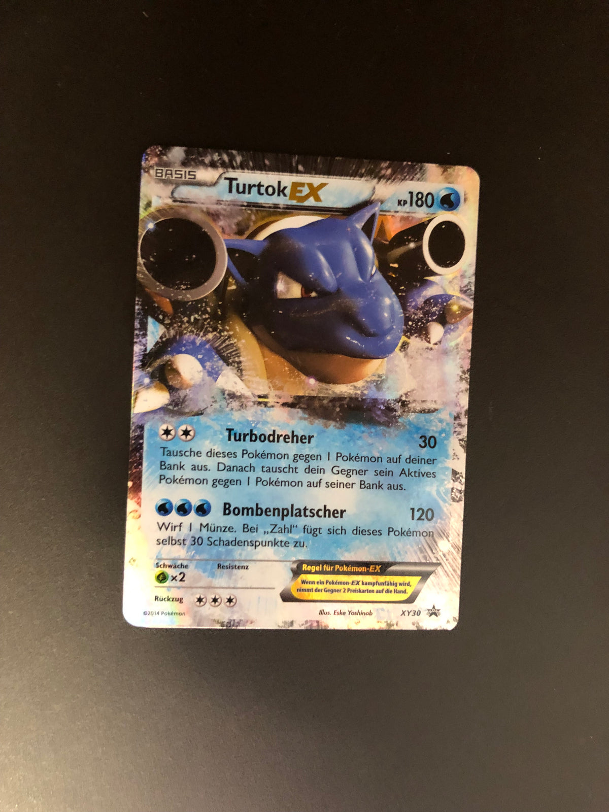 Pokemon Karte Promo EX Turtok XX30 Deutsch