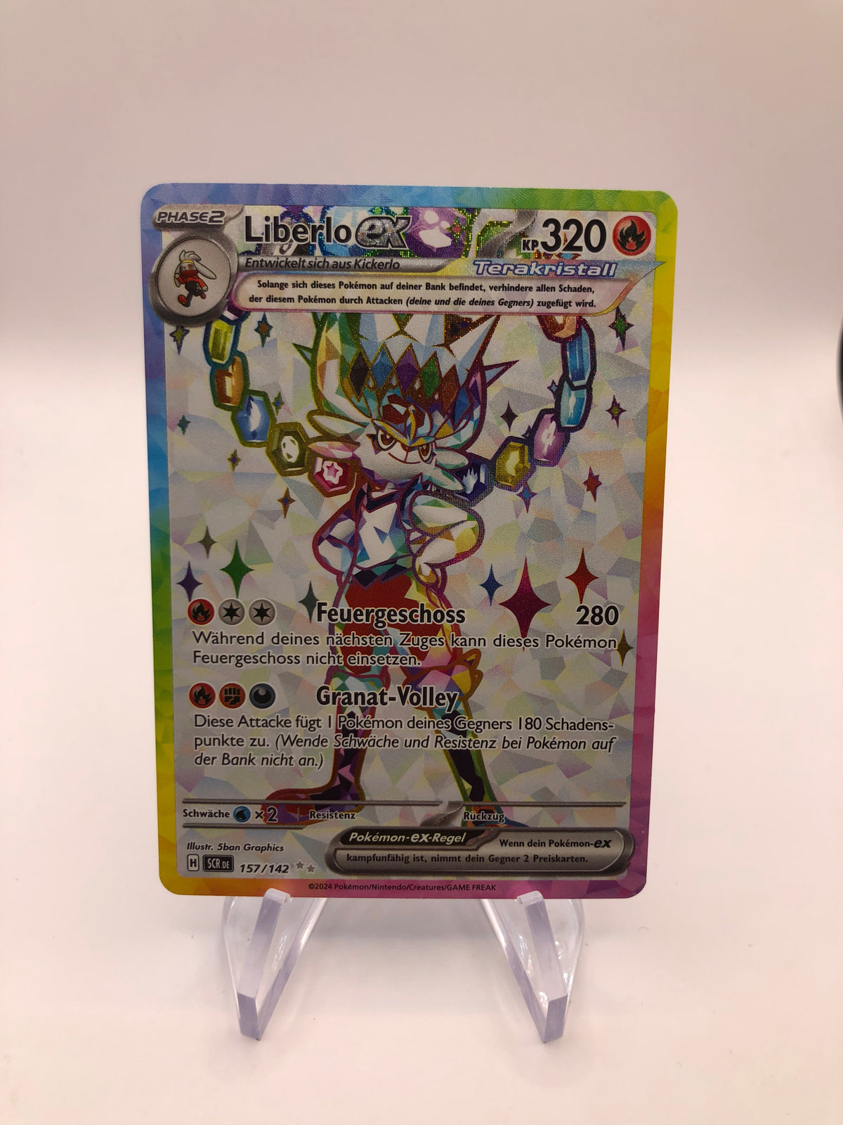 Pokemon Karte EX Liberlo 157/142 Deutsch