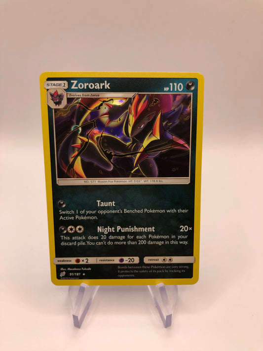 Pokemon Karte Holo Zoroark 91/181 Englisch