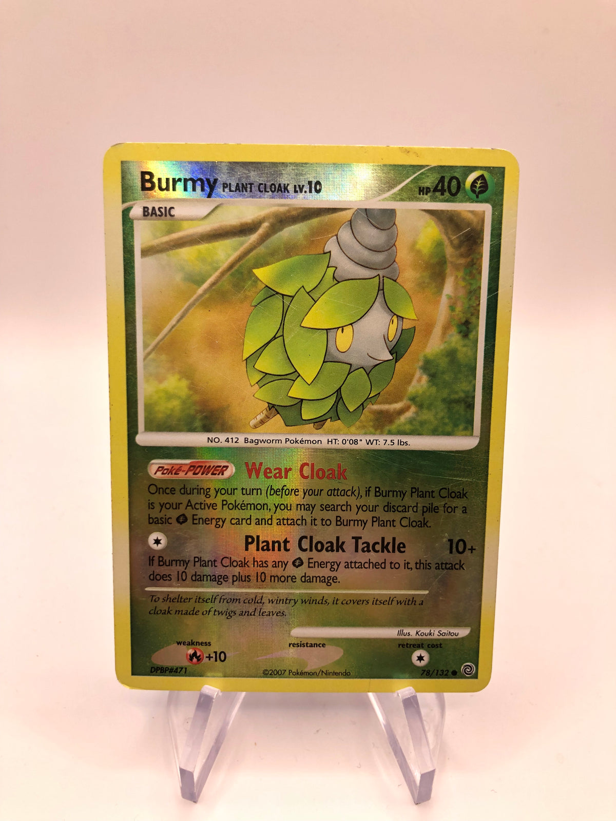 Pokemon Karte Revers Burmy 78/132 Englisch