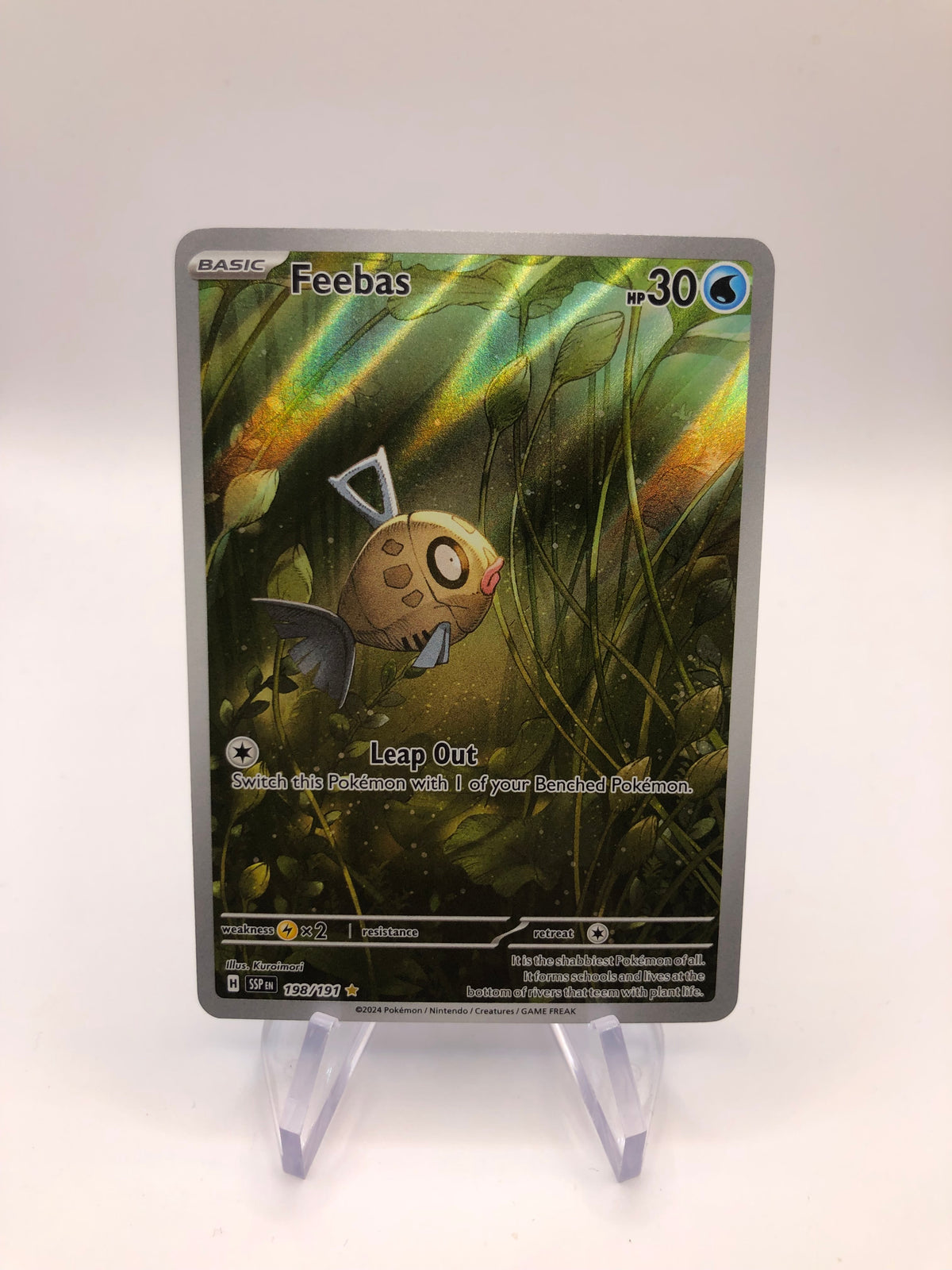 Pokemon Karte Art-Rare Barschwa 198/191 Englisch