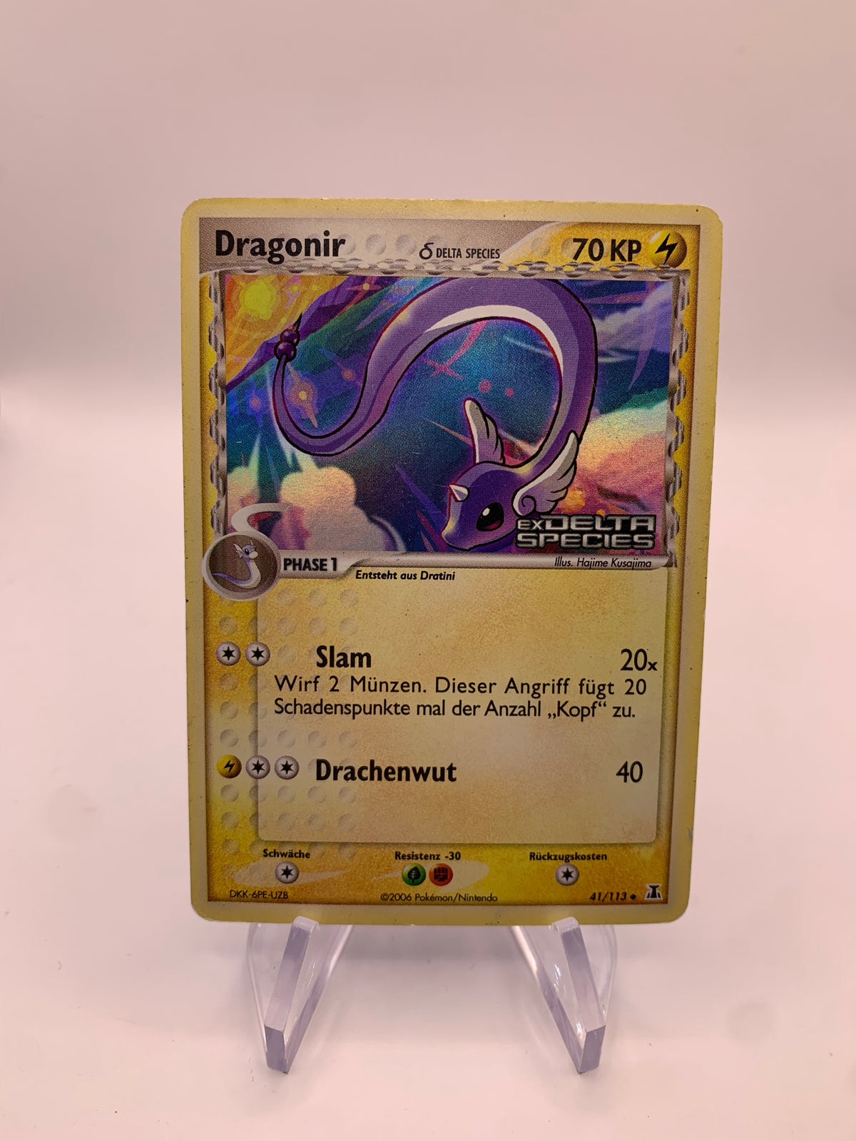 Pokemon Karte Holo Dragonir 41/113 Deutsch