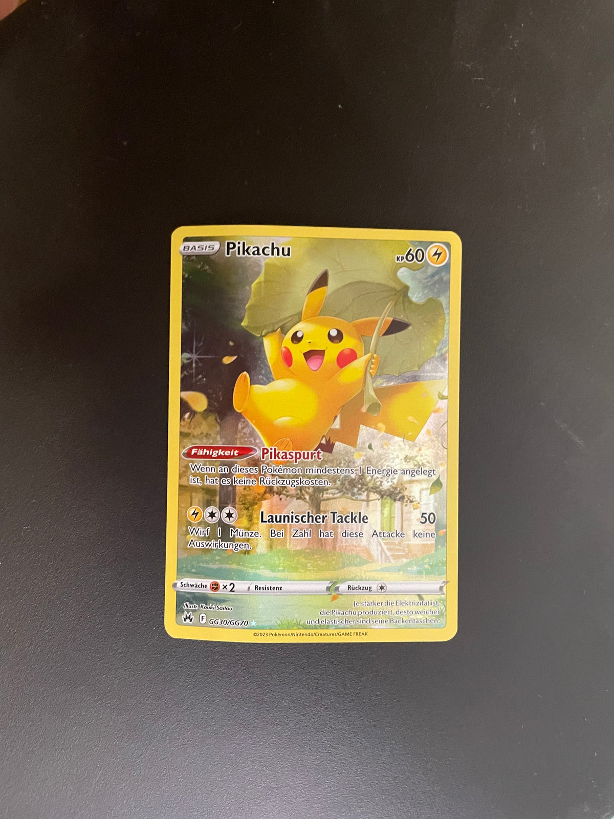 Pokemon Karte Art-Rare Pikachu GG30/GG70 Deutsch
