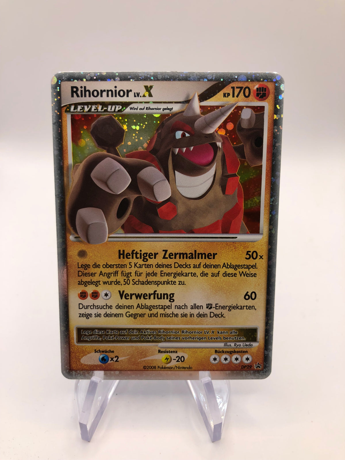 Pokemon Karte Holo Lv.X Promo Rihornior DP29 Deutsch