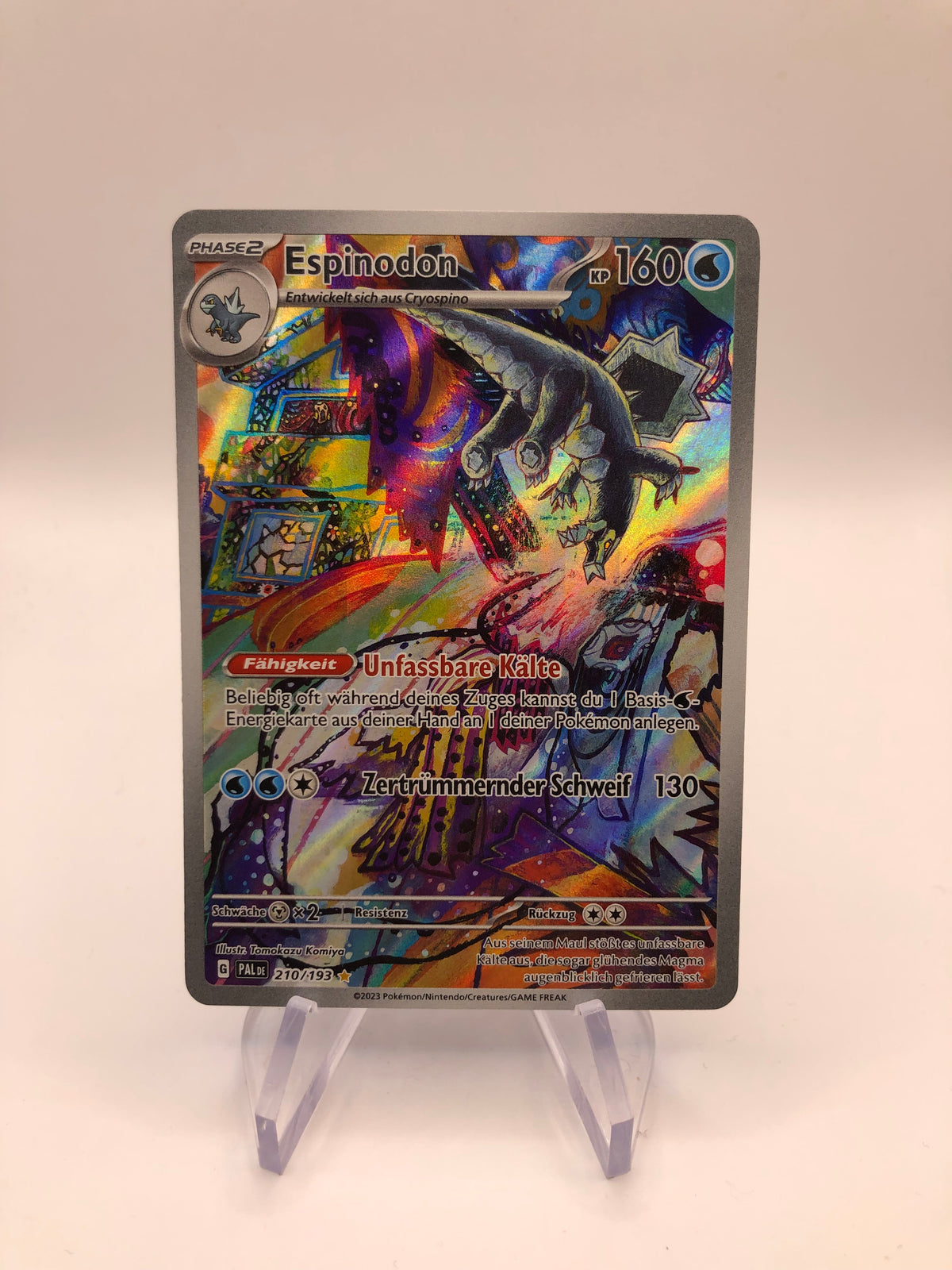 Pokemon Karte Art Rare Espinodon 210/193 Deutsch