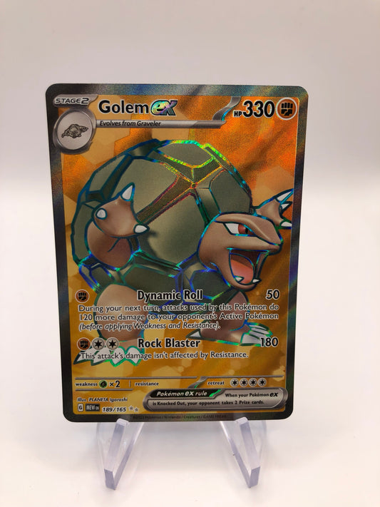 Pokemon Karte EX Fullart Geowaz 189/165 Englisch