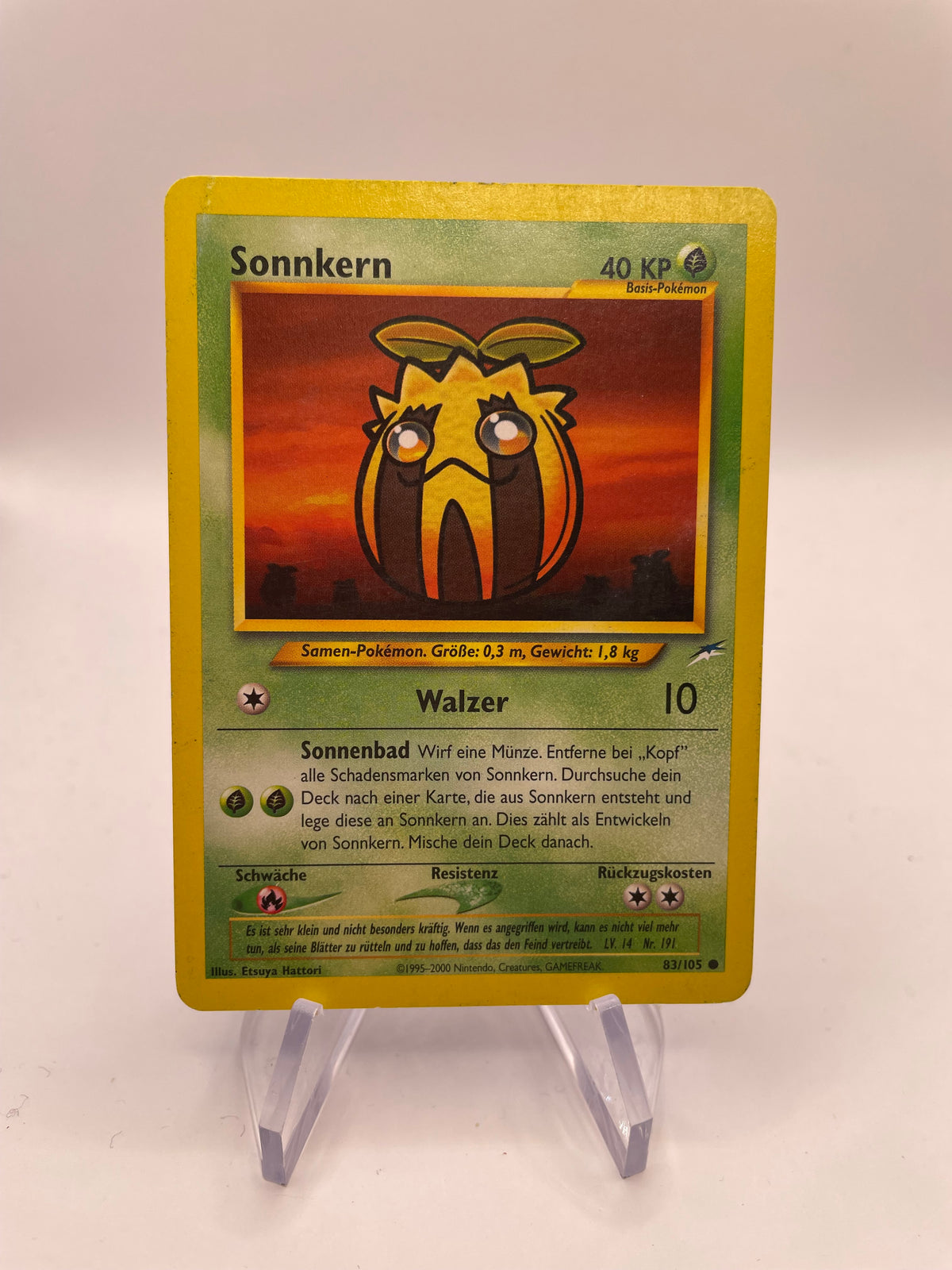 Pokemon Karte Neo Destiny Sonnkern 83/105 Deutsch