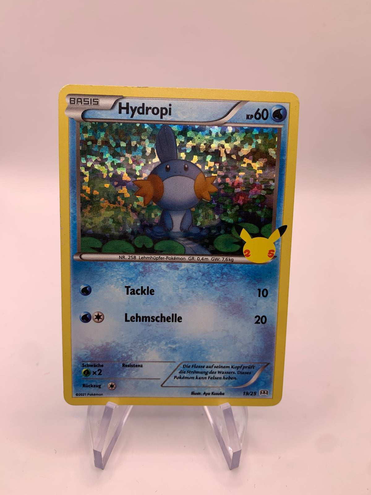 Pokemon Karte Celebration Hydropi 19/25 Deutsch