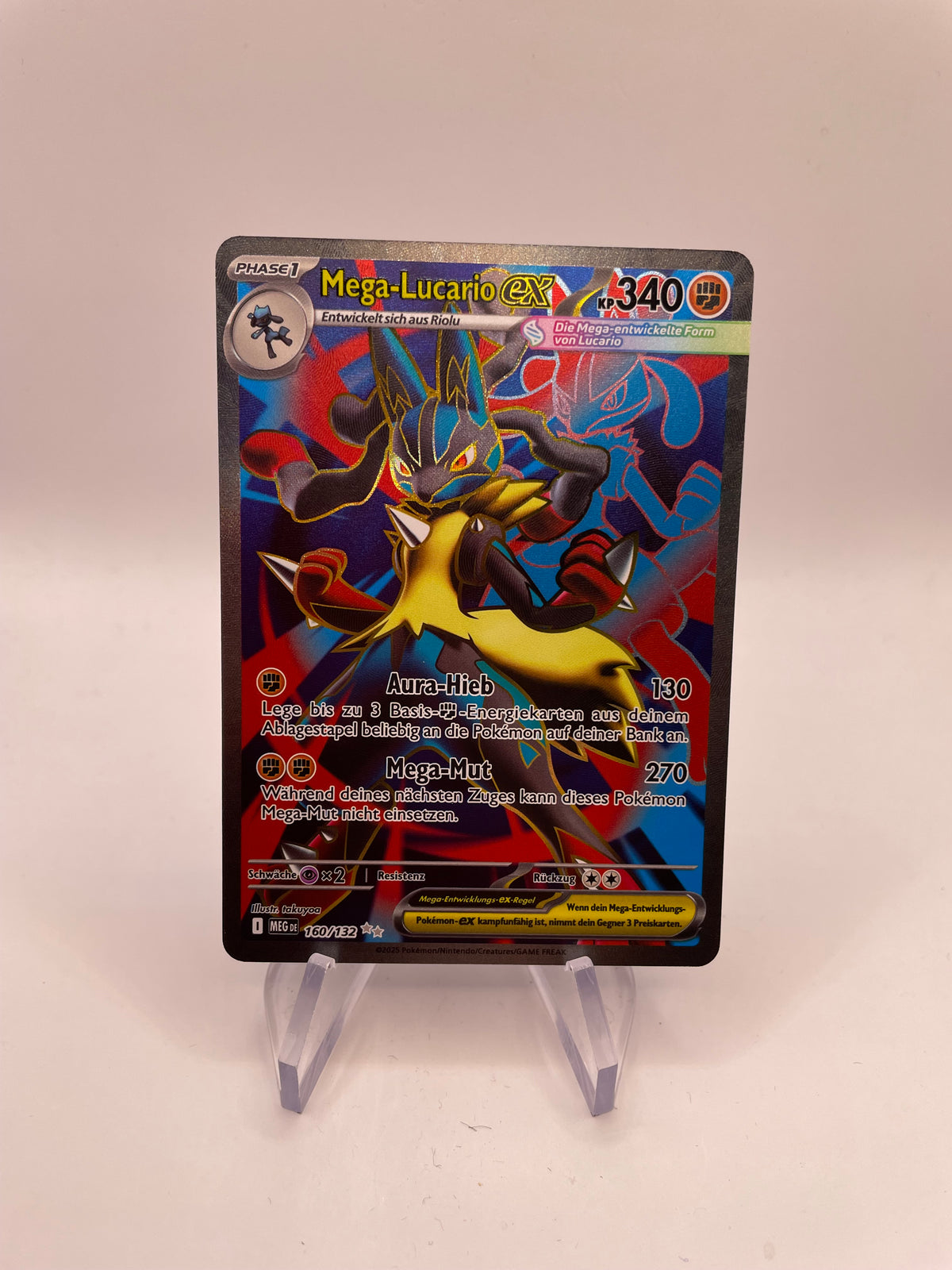 Pokemon Karte Ex Mega-Lucario 160/132 Deutsch