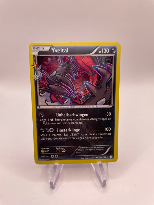 Pokemon Karte Holo Yveltal RC16/RC32 Deutsch