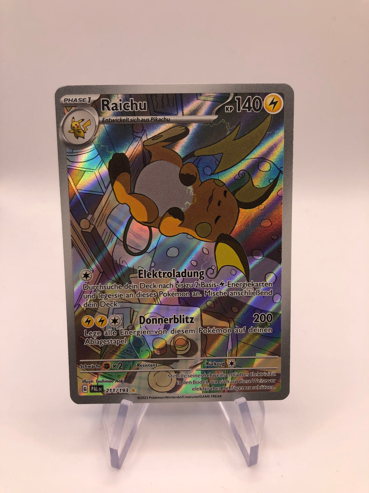 Pokemon Karte Art-Rare Raichu 211/193 Deutsch