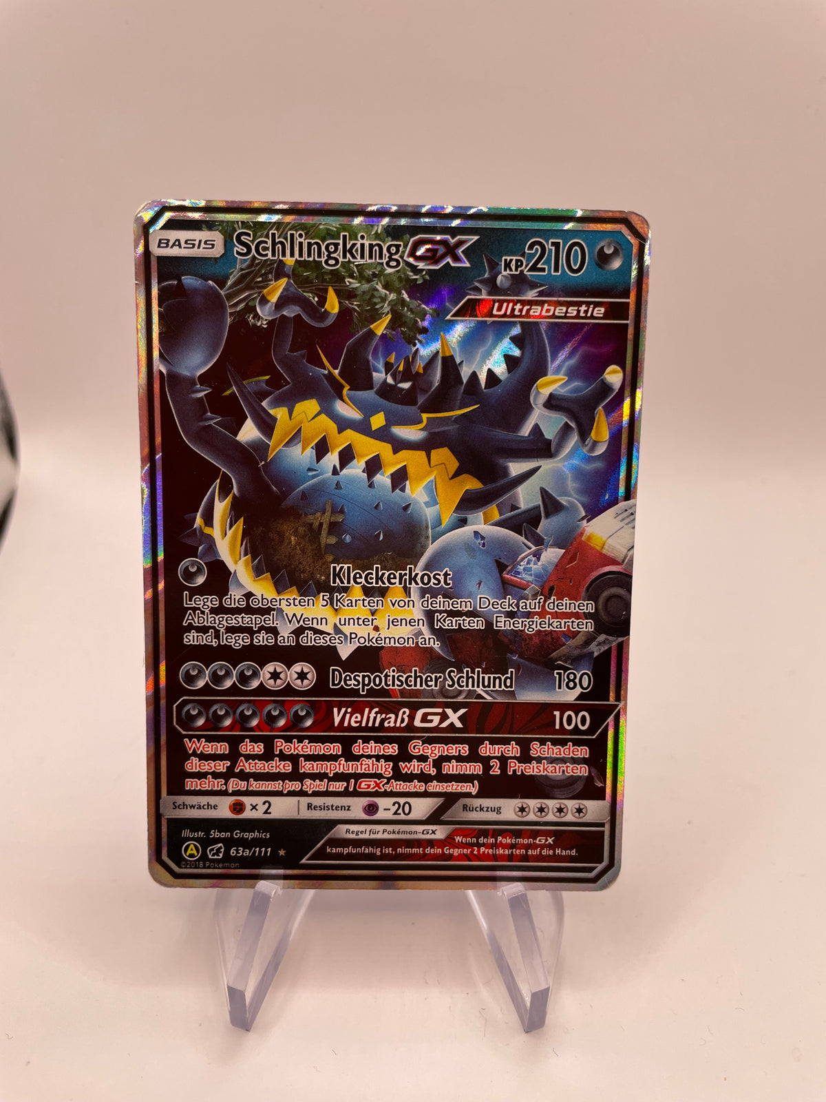 Pokemon Karte GX Schlingking 63a/111 Deutsch