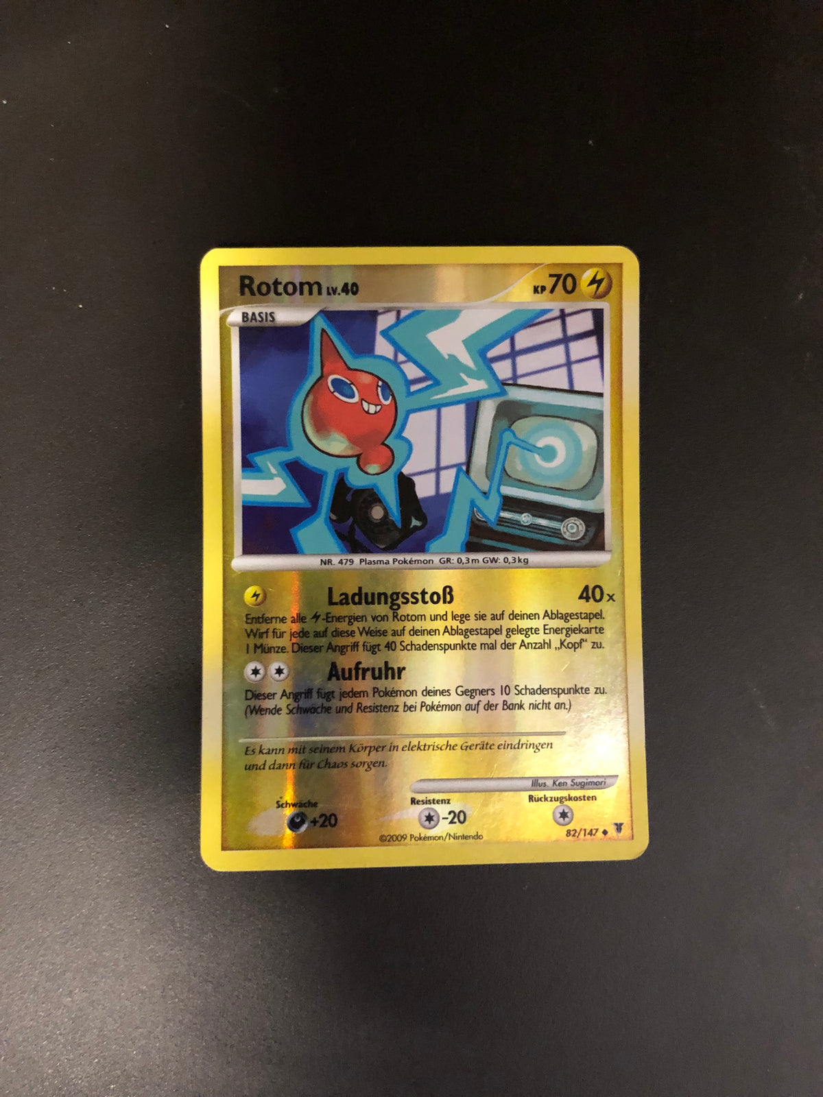 Pokemon Karte Revers Rotom 82/147 Deutsch
