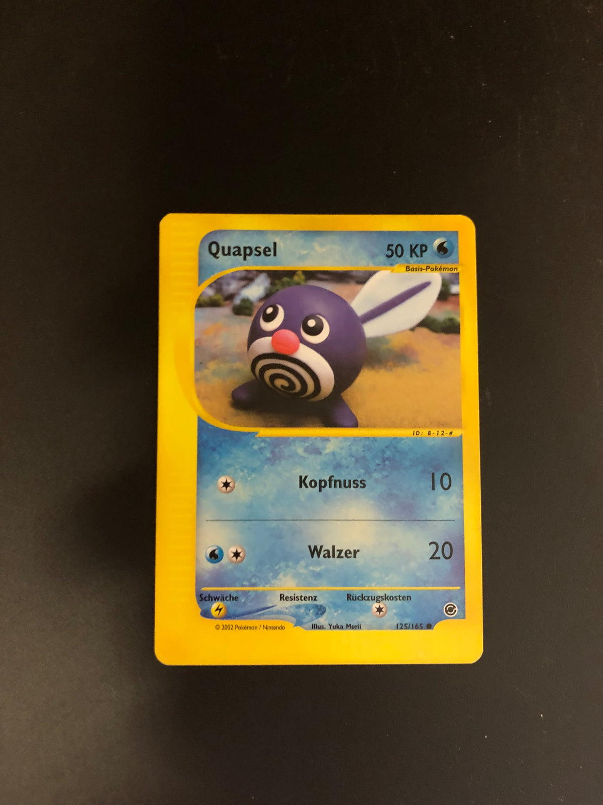 Pokemon Karte E-Series Quapsel 125/165 Deutsch