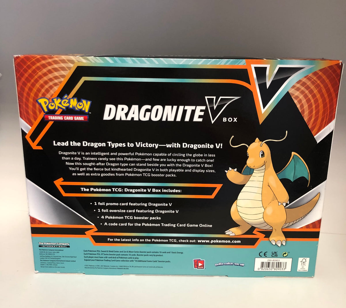Pokemon OVP Dragoran V Box Englisch