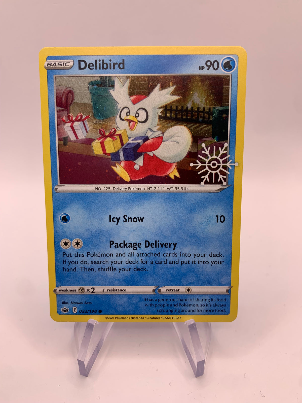 Pokémon card Holo Delibird 32/198 English