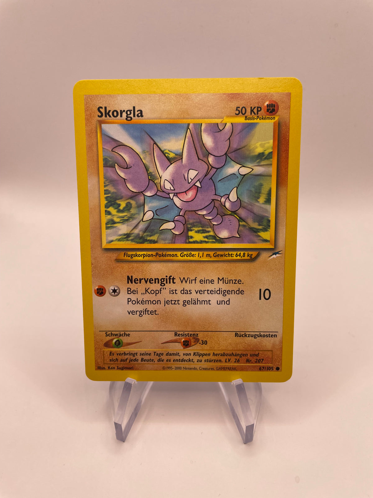 Pokemon Karte Skorgla Neo Destiny 67/105 Deutsch