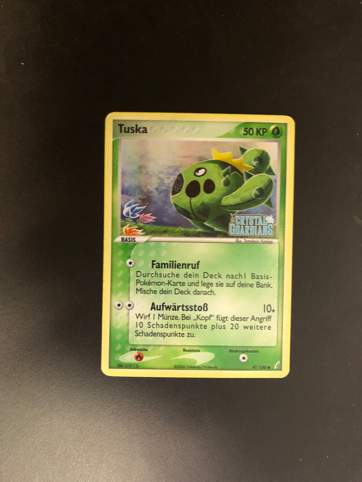 Pokemon Karte Stamp Tuska 47/100 Deutsch