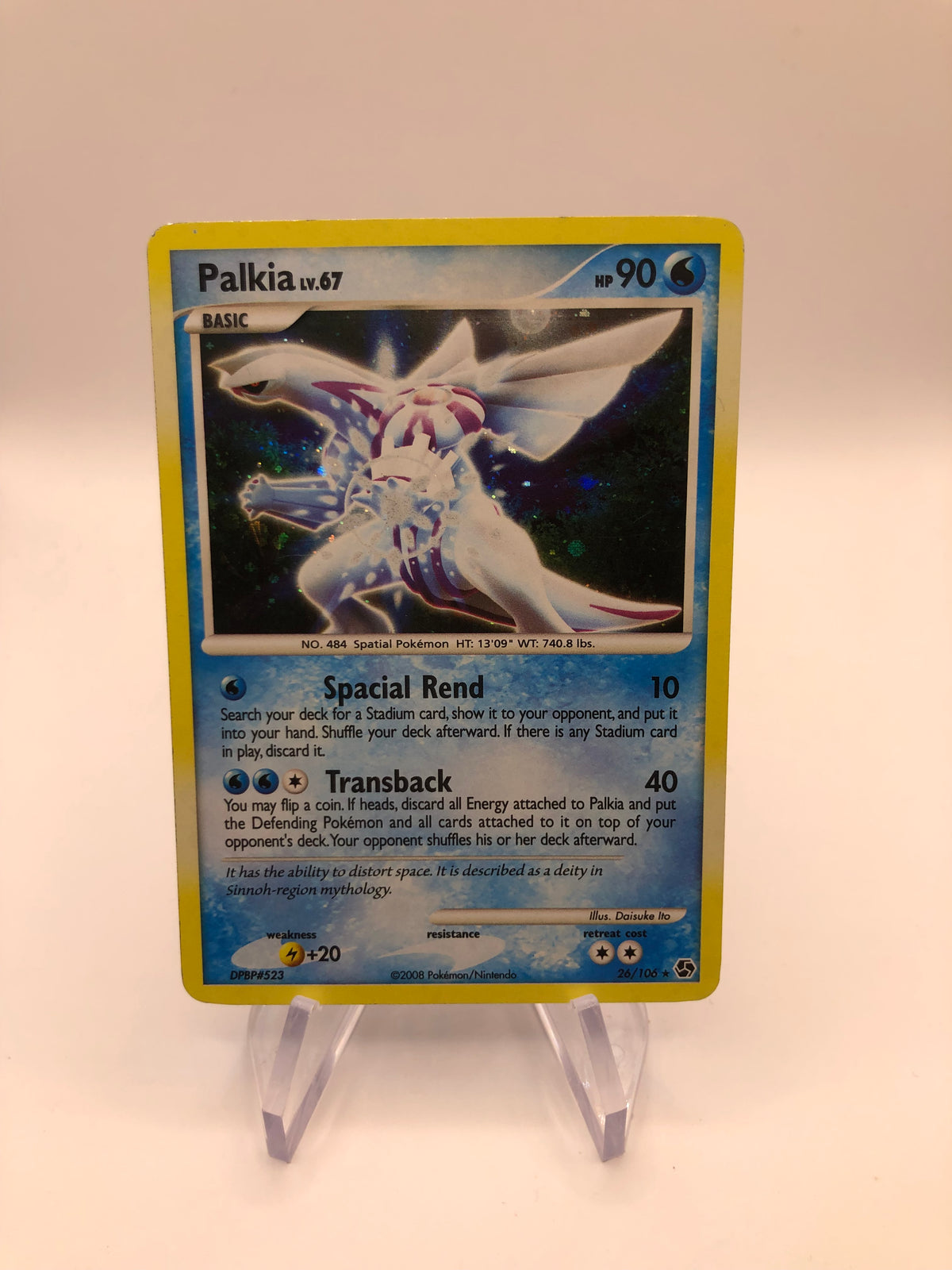 Pokemon Karte Holo Palkia 26/106 Englisch