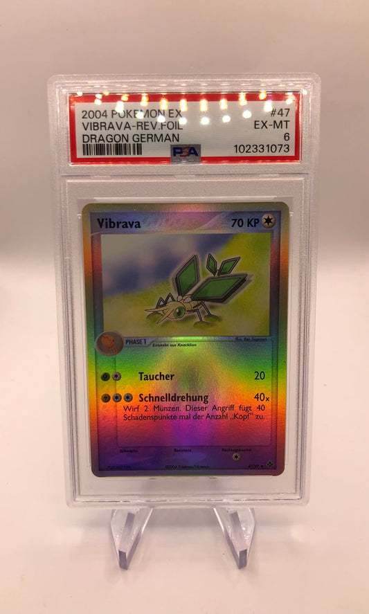 Pokemon Karte Rev. Psa 6 Vibrava 47/97 Deutsch