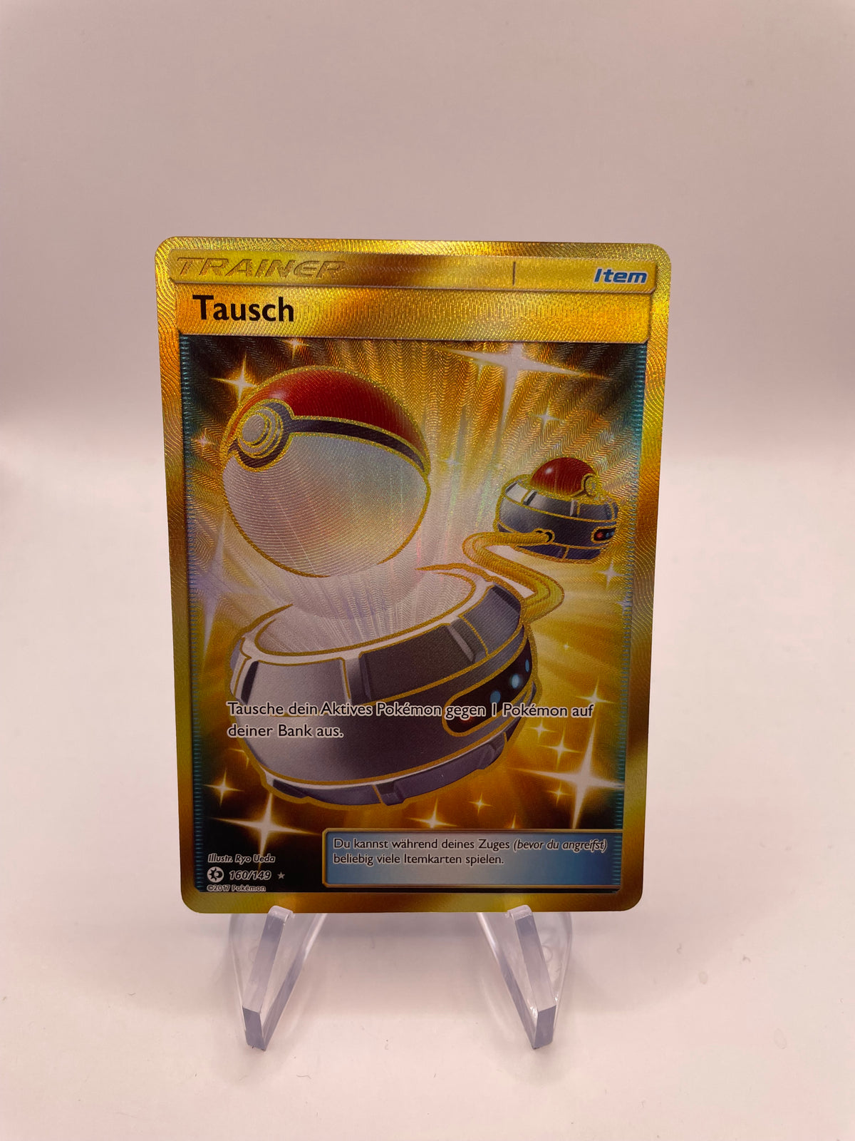 Pokémon Karte Gold Trainer Tausch 160/149 Deutsch
